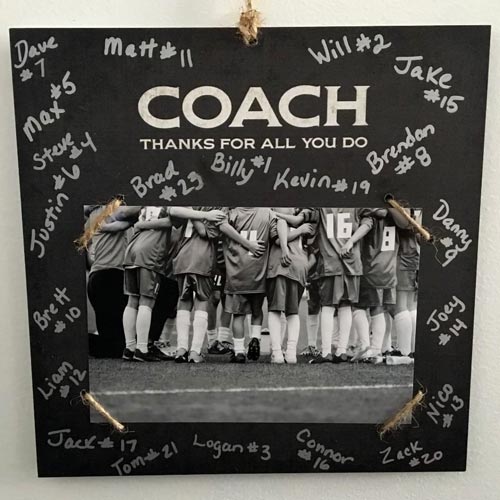 Thank you gift ideas for a soccer coach