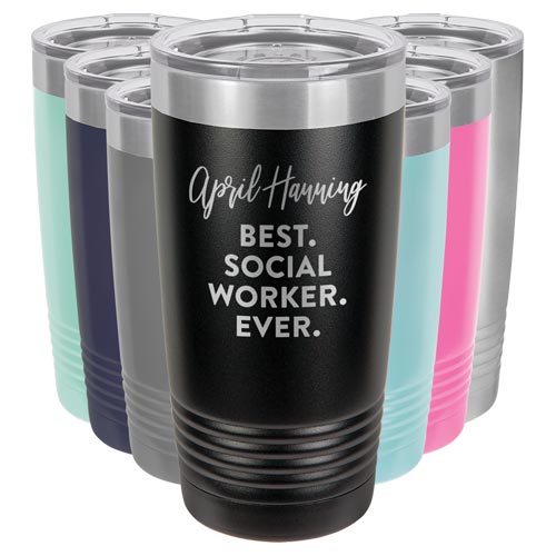10 Great Social Worker Gifts - Personalized Tumbler Mug