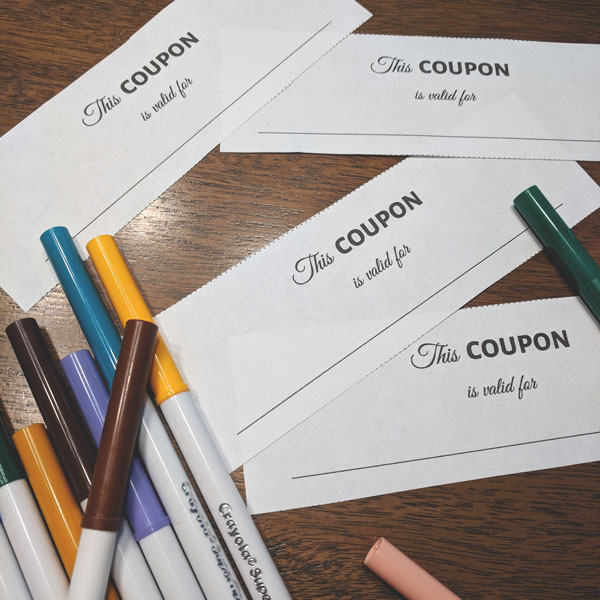 DIY Coupon Book for Kids