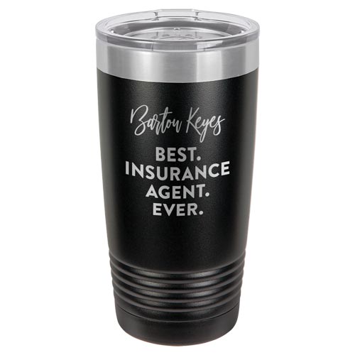 Custom Engraved Tumbler for Insurance Agent