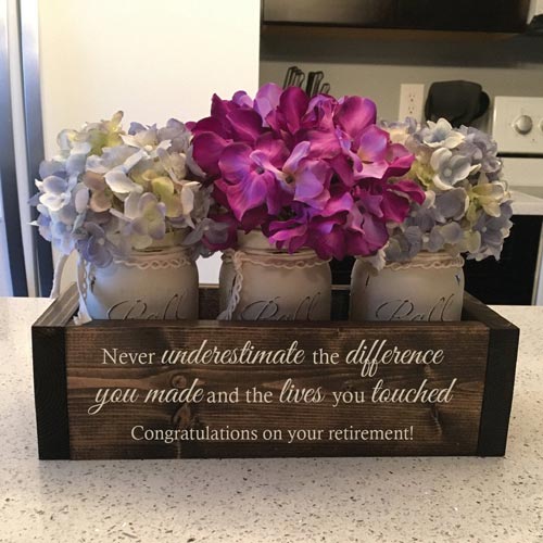 Personalized Wooden Flower Box