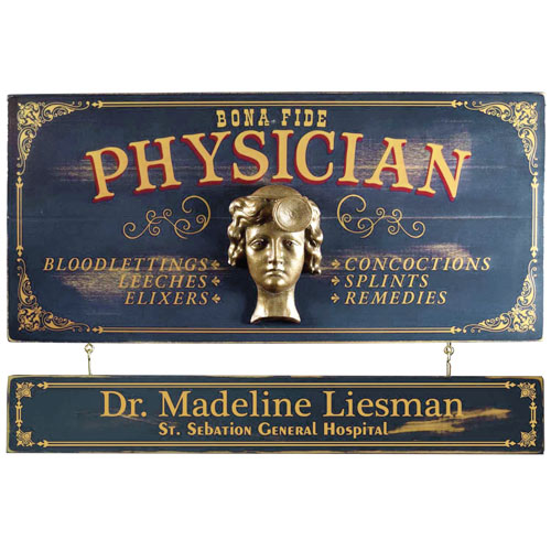 Vintage Physician Plaque