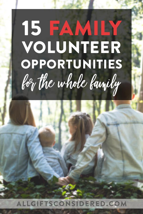 Family Volunteer Opportunities