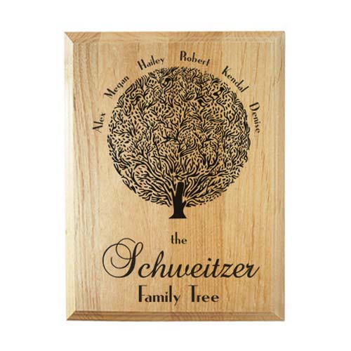 Personalized Gifts for Her - Family Tree Plaque
