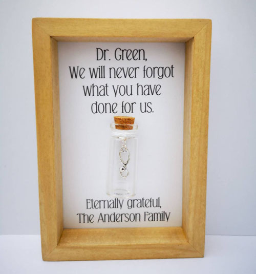 thank you gifts for doctors personalized shadow