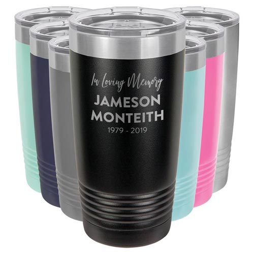 Memorial Tumbler Personalized Sympathy Gift Idea