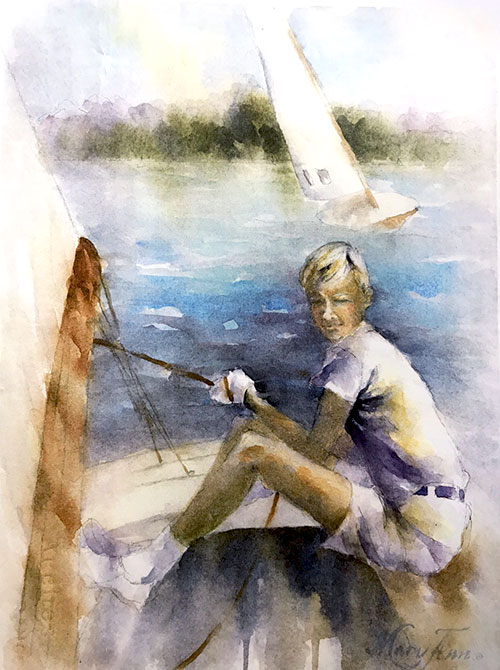 Sailing Portrait - Gifts for Boat Owners