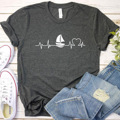 Sailing Heartbeat T-Shirt