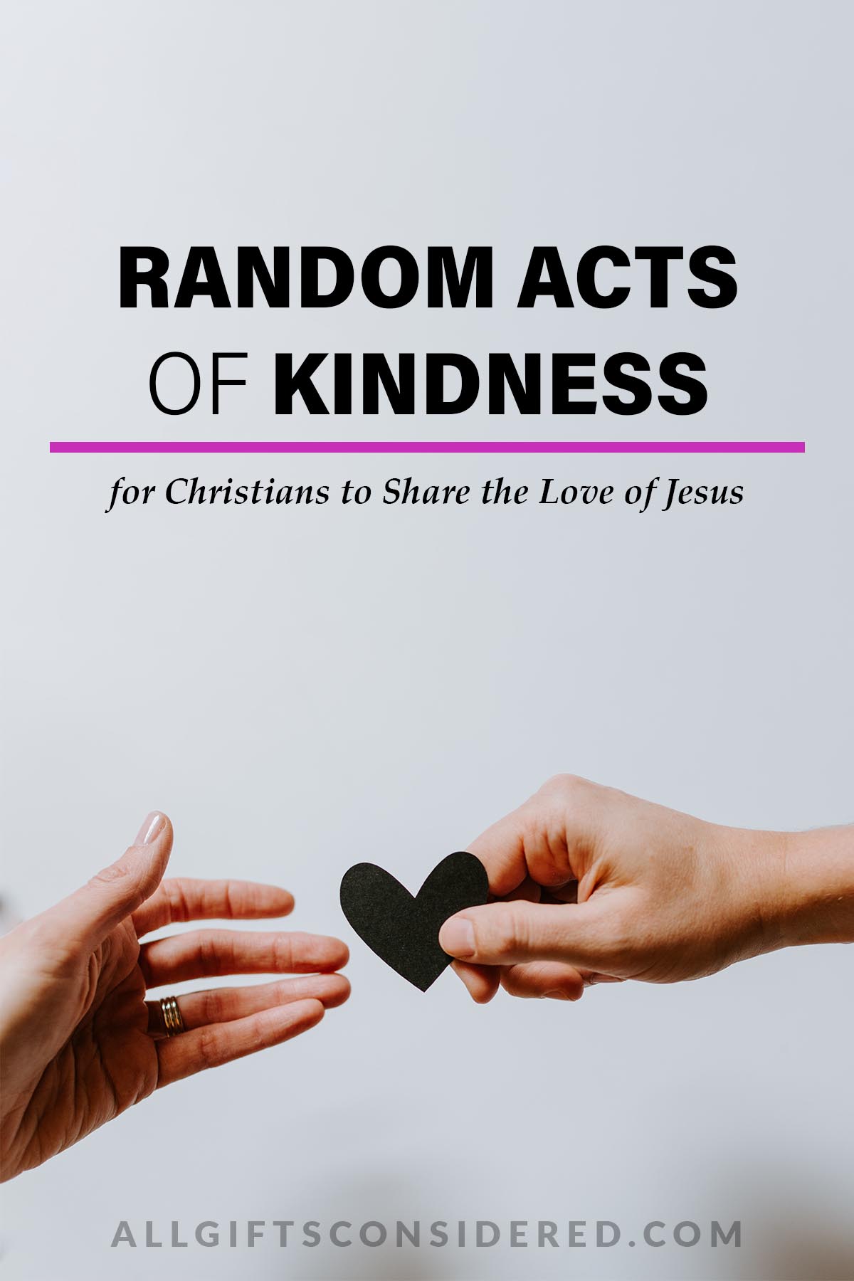 50 Random Acts of Kindness for Christians
