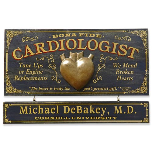 Vintage Personalized Doctor Plaque