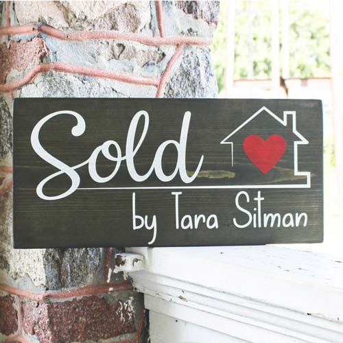 Sold By Real Estate Agent Sign