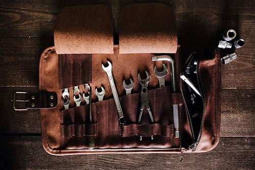 Custom Leather Tool Wrap