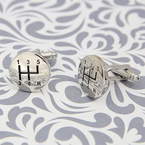 Gifts for Car Lovers - Manual Gear Shift Cuff Links