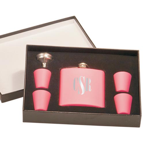 Hostess Gifts: Personalized Flask Set