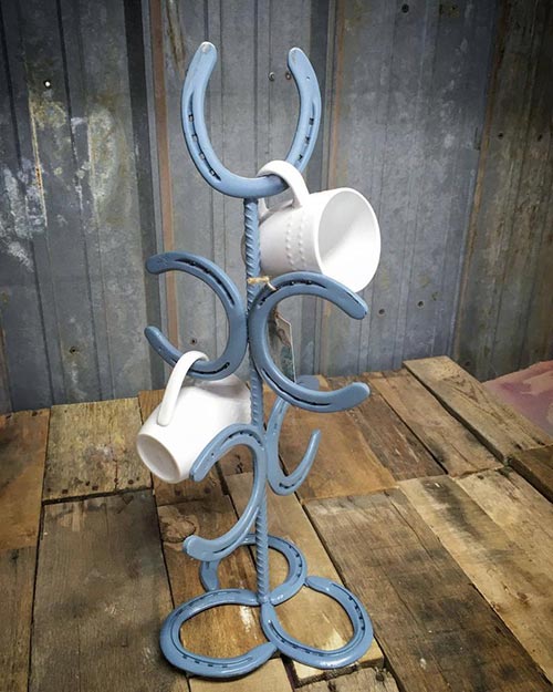 Horseshoe Mug Rack