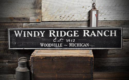 Personalized Ranch Sign