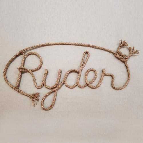 Personalized Rope Sign