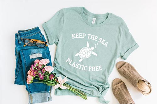 Plastic Free Sea Ocean Lover Clothing