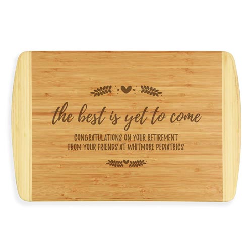 Custom Engraved Bamboo Wood Cutting Board