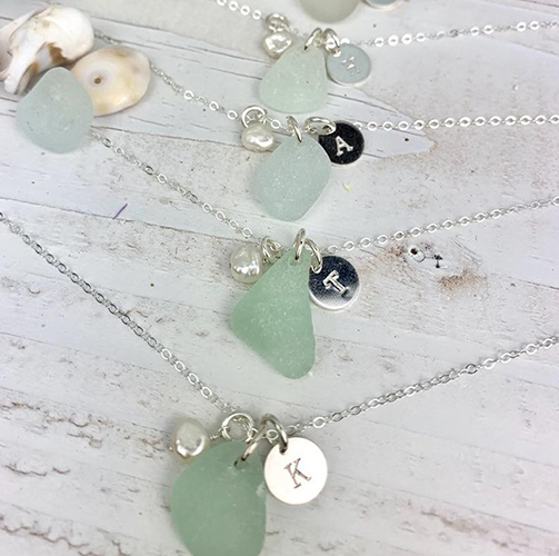 Personalized Sea Glass Necklace