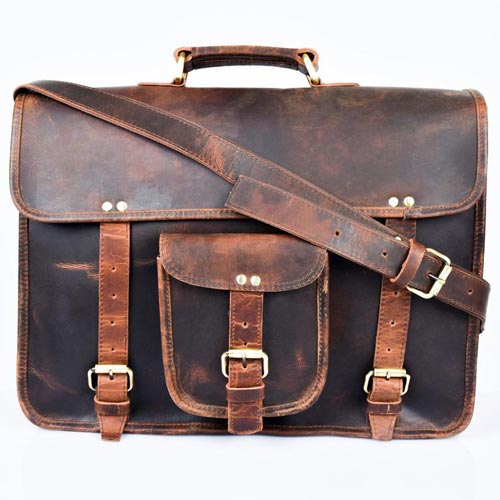 Leather Messenger Bag