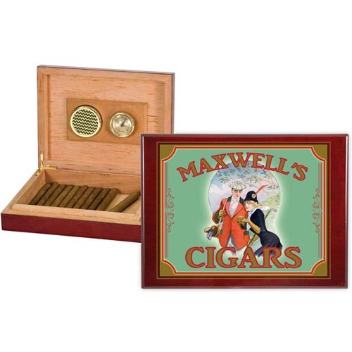 Personalized Golf Gifts: Cigar Box