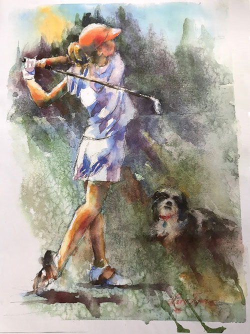 Golf Gifts for Her - Custom Painting