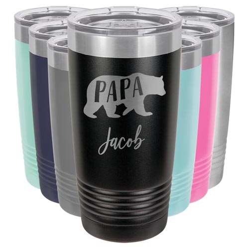 Papa Bear Tumbler for First Father's Day Gift