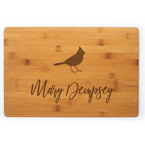 Personalized Cutting Board for Cardinal Lovers