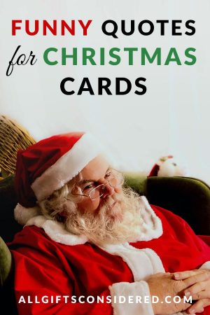 100 Funny Christmas Card Messages [Not TOO Naughty] » All Gifts Considered