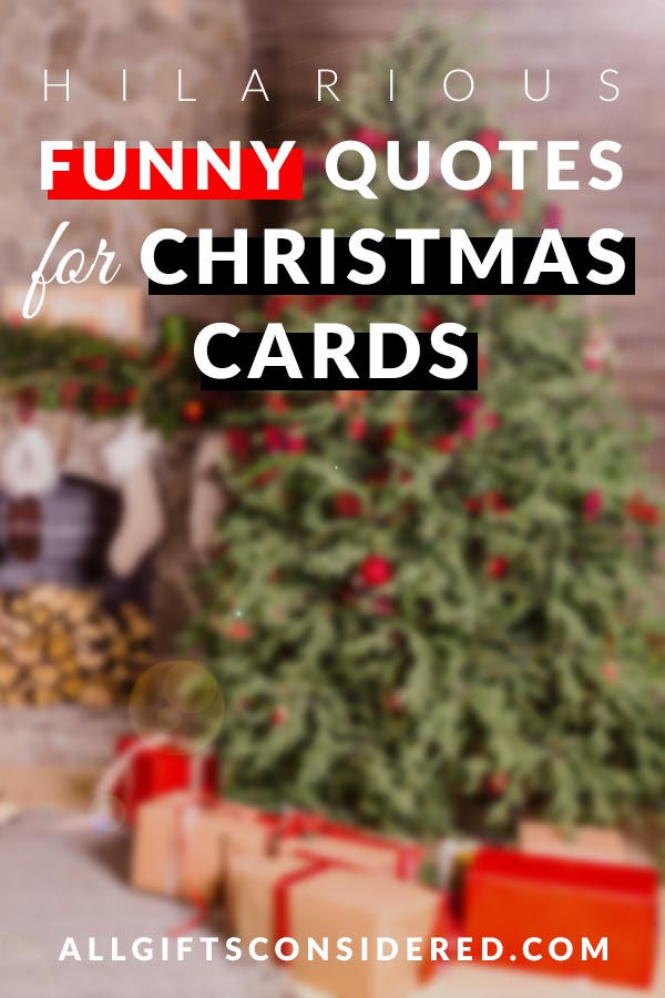 100 Funny Christmas Card Messages [Not TOO Naughty] » All Gifts Considered