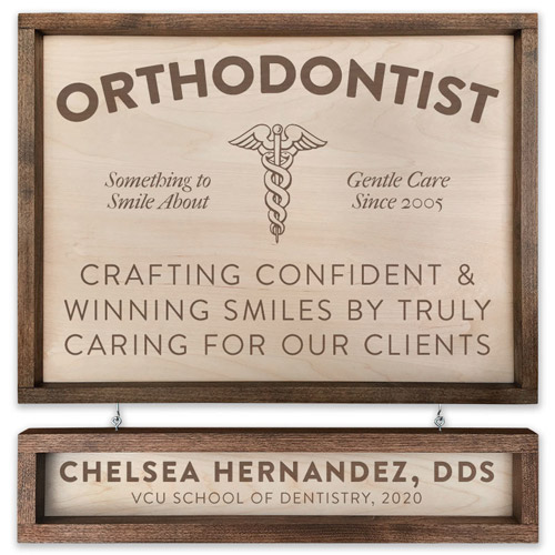 Personalized Orthodontist Sign