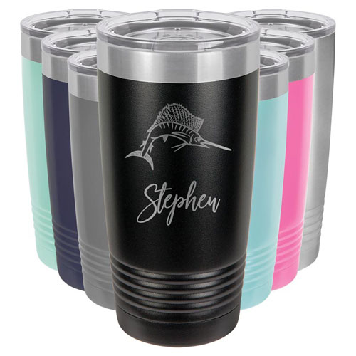 Fancyfams - Fishing Gifts for Men - Fishing Gifts - 40oz Stainless Steel  Tumbler, Birthday - Bass Fishing Gifts - Dad Gifts From Daughter, Son, Fish  Cup, Unique Fisherman Gifts, (Born To