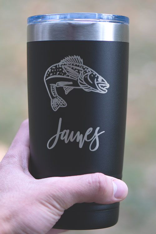 Personalized Fishing Tumbler Mug