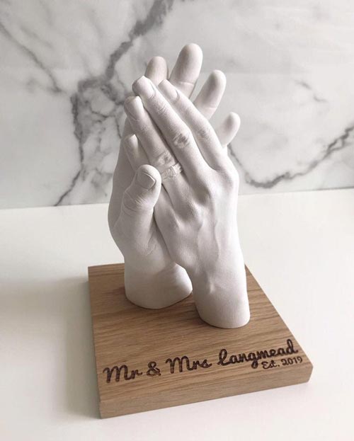 Hand casting personalized couples gift idea