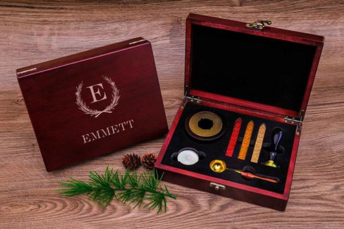 Personalized wax seal kit men's idea