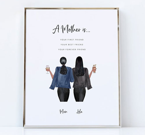 Custom pprtrait print gift idea