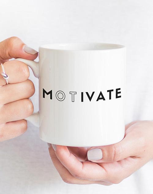 Occupational therapist gifts: Motivate mug