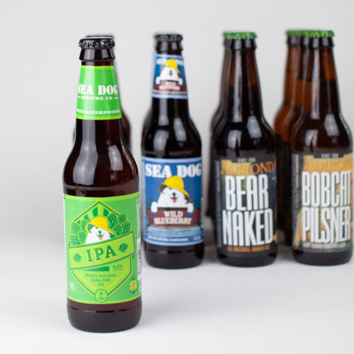 Four types of beer delivered each month