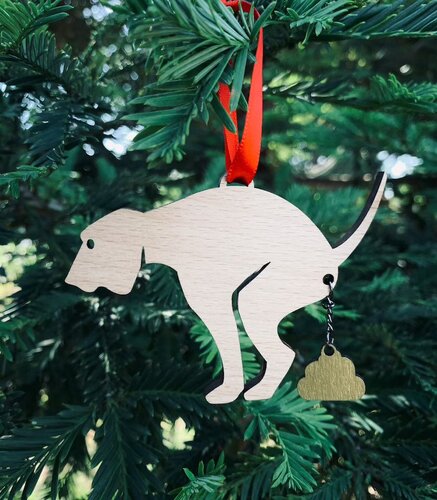 Dog walker gifts Poopin Pooches Ornament