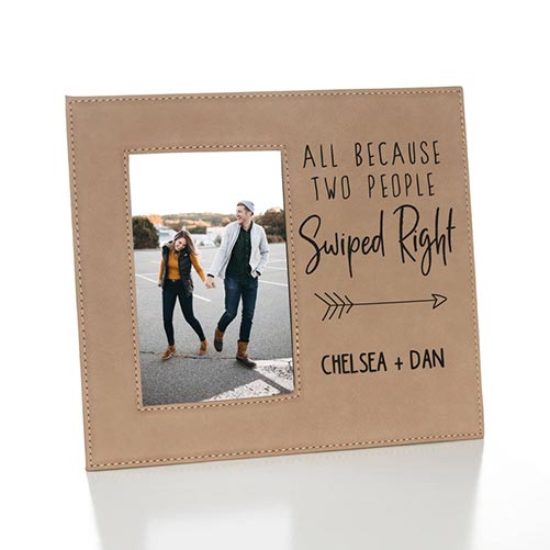 Personalized couple's photo frame