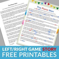 Left-Right Game Gift Exchange [+5 Free Printable Stories] » All Gifts ...