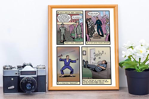 Personalized Comic: Perfect Gift for Their 40th Birthday