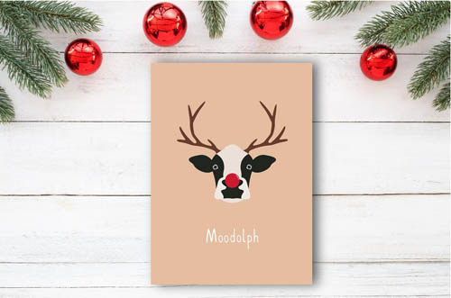 Moodolph the Red Nosed Cow