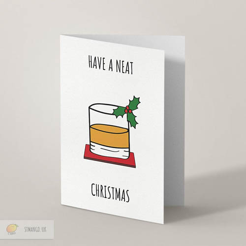 Whiskey Christmas Card