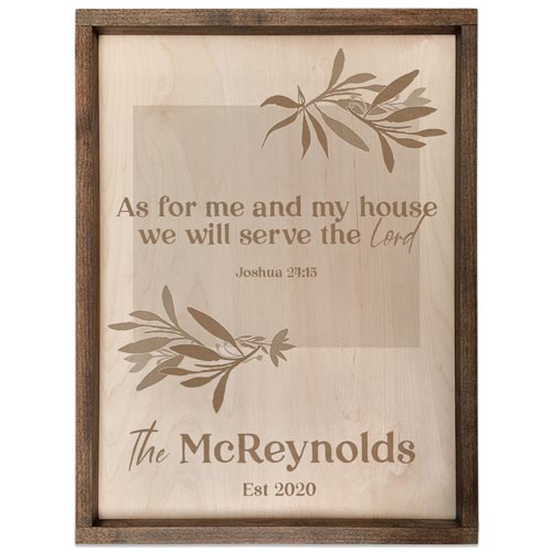 Personalized Scripture Plaque