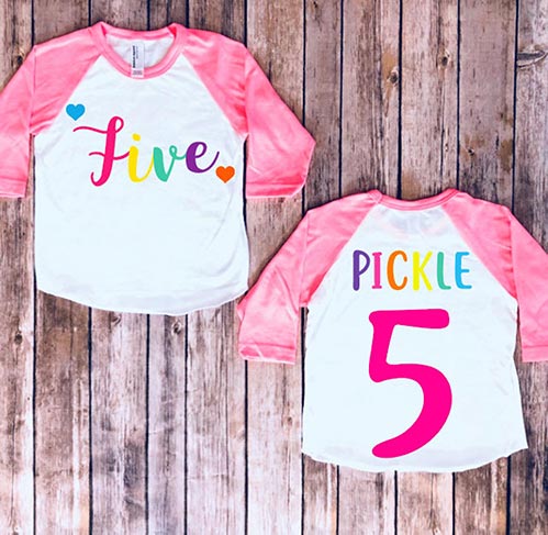 21 Ideas for Five Year Old Gifts- Children's Shirt