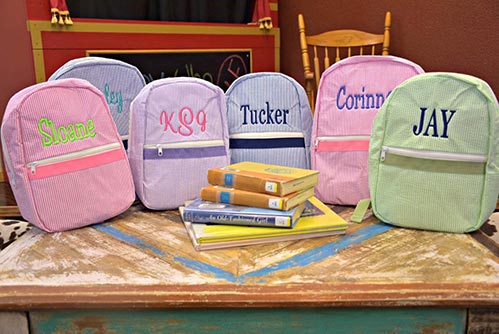 21 Ideas for Five Year Old Gifts- Personalized Backpack