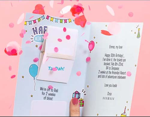 Exploding Birthday Card - 13 Year Old Girl Gifts