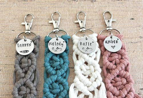Macramé Keychains - 13 Year Old Girl Gifts